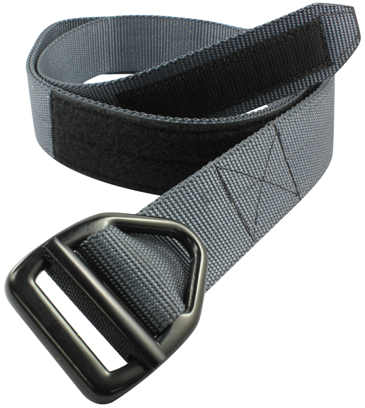 VTG OLD NAVY Belt Sz. M Studded Genuine Leather O-Ring Buckle Black Brass  #B1238
