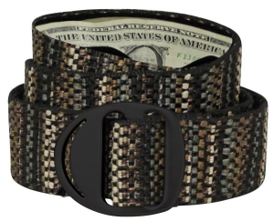 38mm - Crescent™ Black Buckle - Money Belt